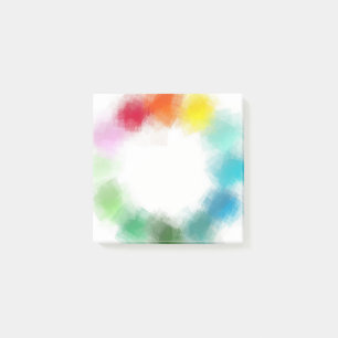 Abstract Art Rainbow Colors Yellow Orange Pink Red Post-it Notes