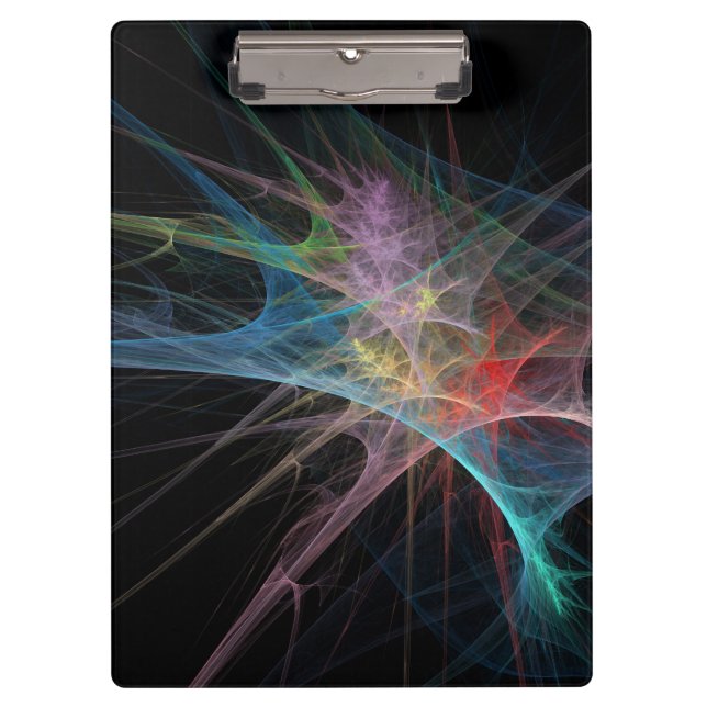 Abstract Art Rainbow Ice Clipboard (Front)