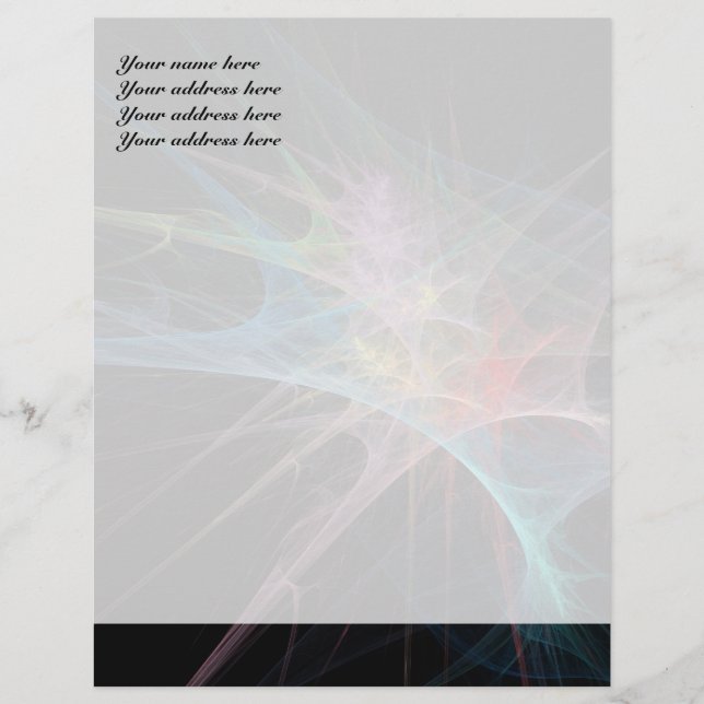 Abstract Art Rainbow Ice Letterhead (Front)