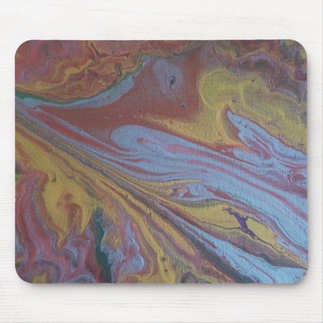 Abstract Art Rainbow Mouse Pad (Front)