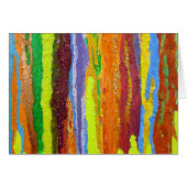 Abstract Art rainbow stripes paint drip (Front Horizontal)