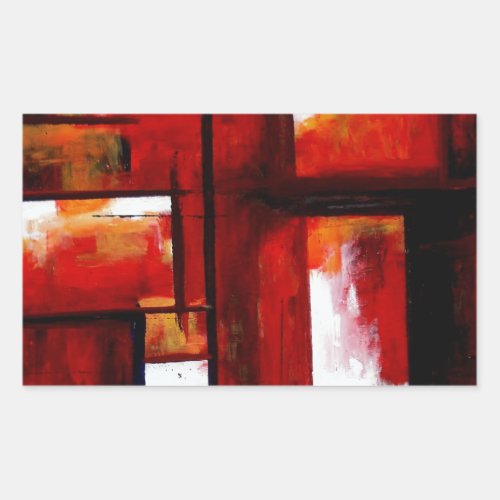 Abstract Art Rectangular Sticker