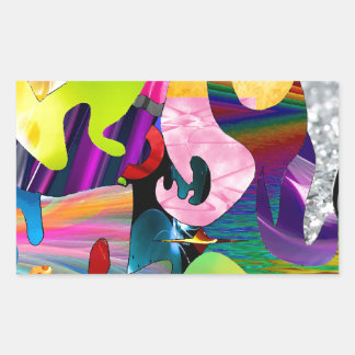 Abstract Art Rectangular Sticker