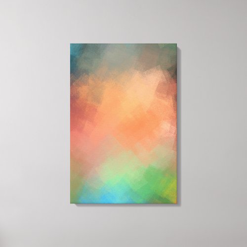 Abstract Art Red Blue Green Yellow Modern Colorful Canvas Print