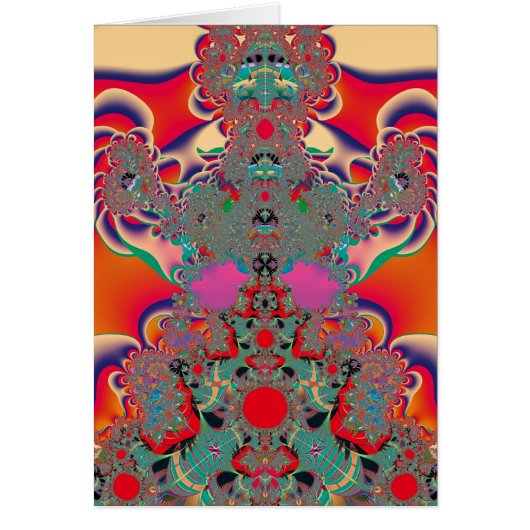 Abstract Art Red Meditation Cards (Front)