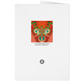 Abstract Art Red Owl Cards (Back)