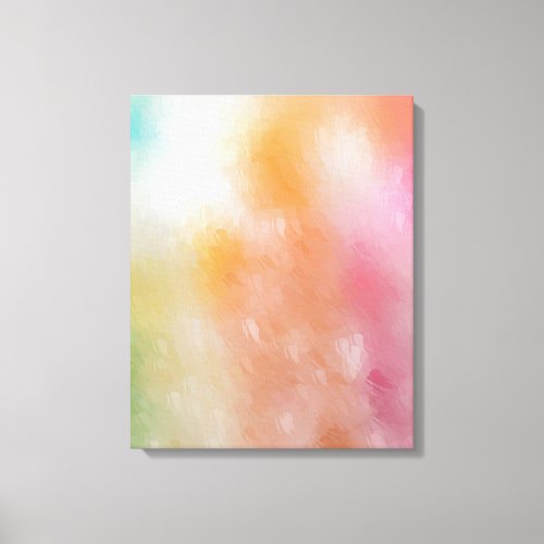 Abstract Art Red Pink Blue Purple Green Yellow Canvas Print