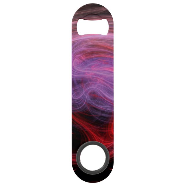 Abstract Art Red Wave Bar Key (Front)