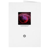 Abstract Art Red Wave Cards (Back)