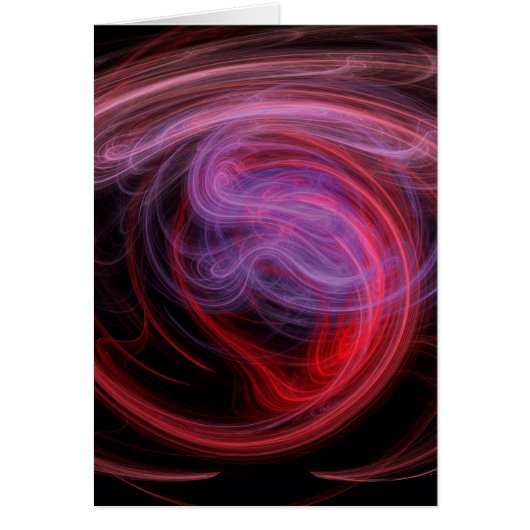 Abstract Art Red Wave Cards (Front)
