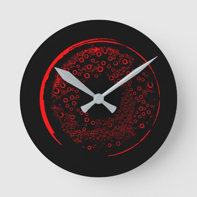 Abstract Art Round Clock (Front)