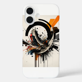 Abstract art shell iPhone 16 case