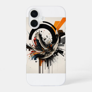 Abstract art shell iPhone 16 case