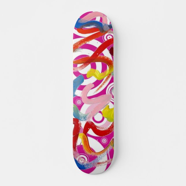 Abstract Art Skateboard Deck (Front)