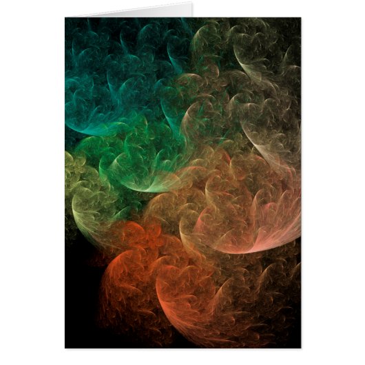 Abstract Art Space Bird Cards (Front)