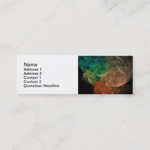 Abstract Art Space Bird Mini Business Card