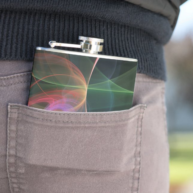Abstract Art Space Flask (In Situ)