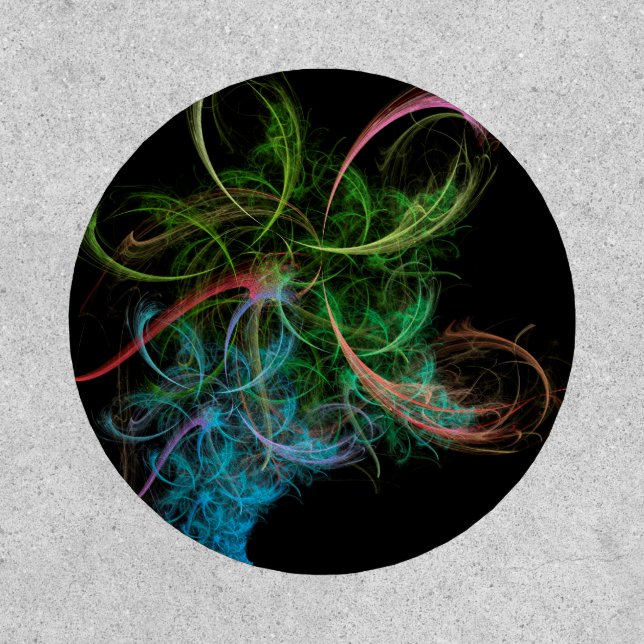 Abstract Art Space Flowers Patch (Front)