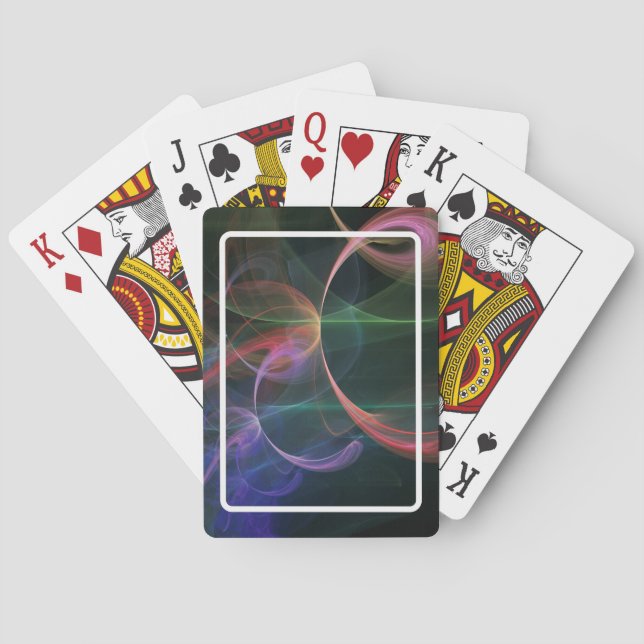 Abstract Art Space Poker Cards (Back)