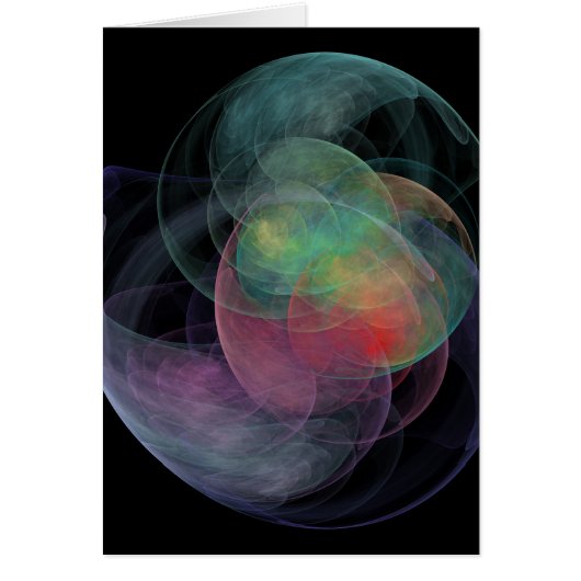 Abstract Art Space Shell Cards (Front)
