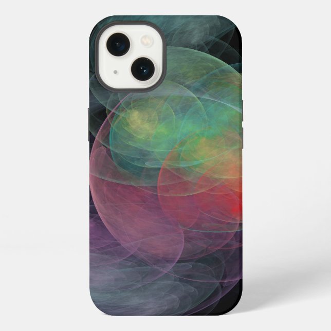 Abstract Art Space Shell Iphone Case (Back)