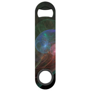 Abstract Art Space Wave Speed Bottle Opener