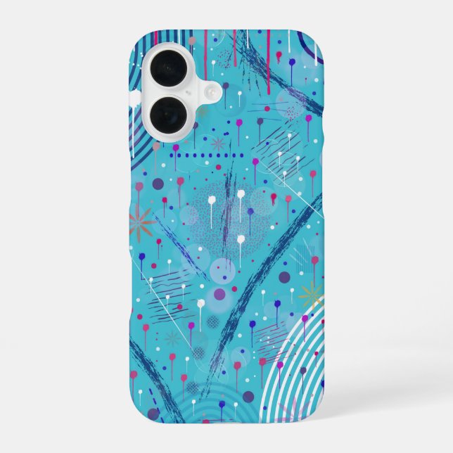 Abstract Art: Sparklers in the Sky iPhone Case (Back)