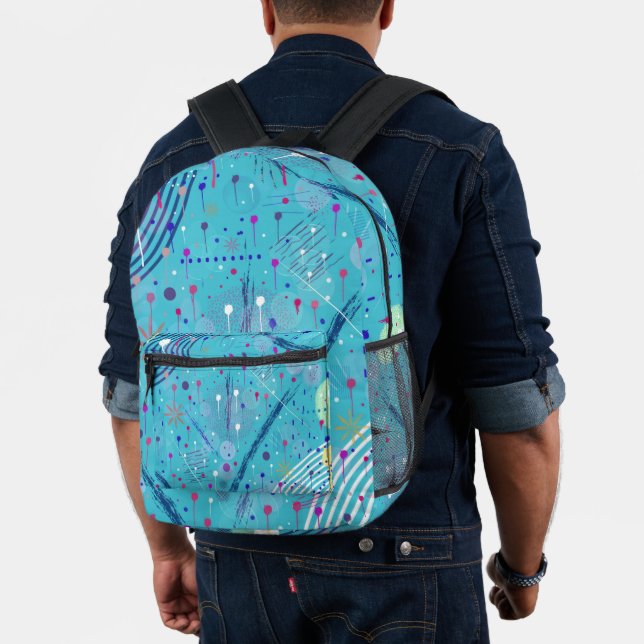 Abstract Art: Sparklers in the Sky Printed Backpack (Insitu (Model))