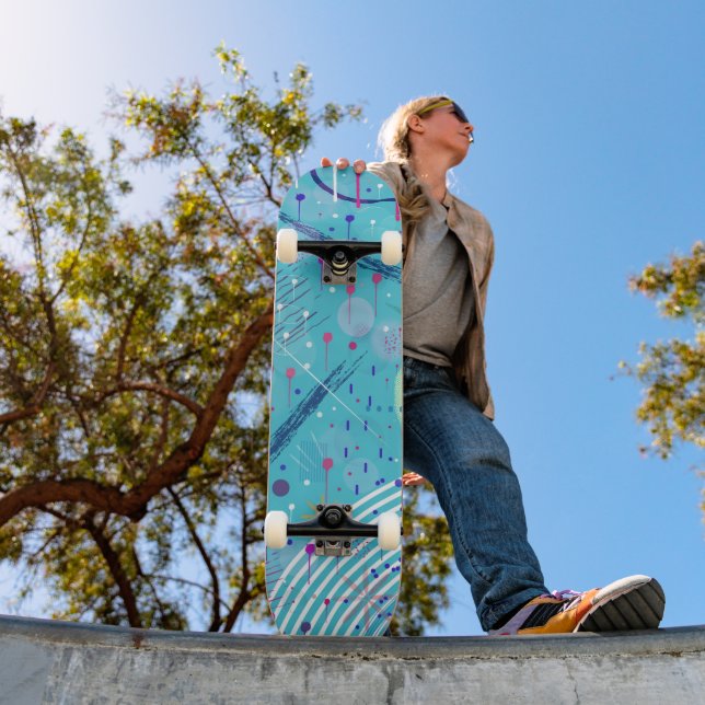 Abstract Art: Sparklers in the Sky Skateboard (Outdoor 1)