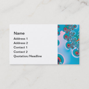Abstract Art Spring Garden Business Card