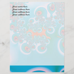 Abstract Art Spring Garden Letterhead