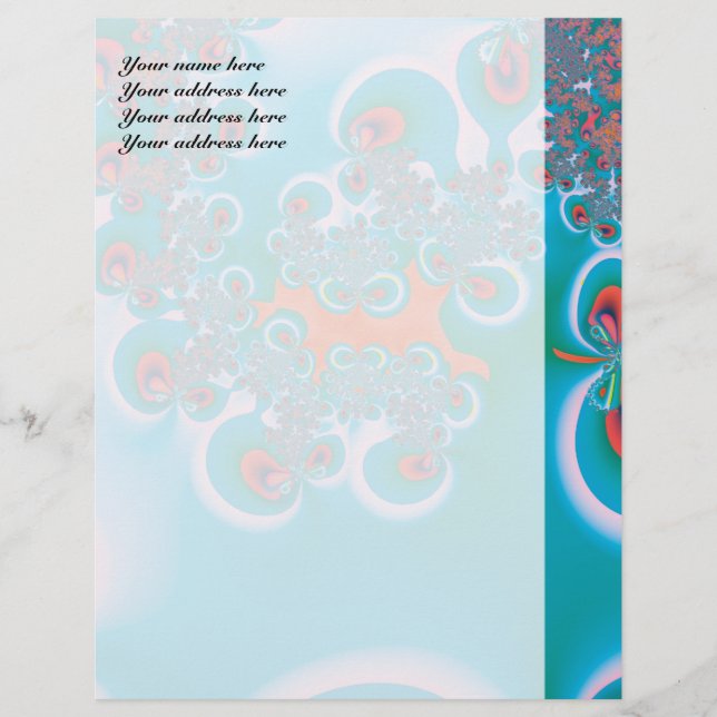 Abstract Art Spring Garden Letterhead (Front)