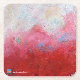 Abstract Art Square Paper Coaster
