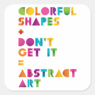 Abstract Art Square Sticker
