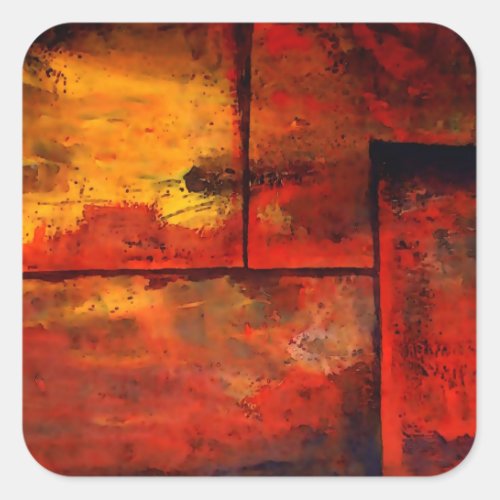 Abstract Art Square Sticker