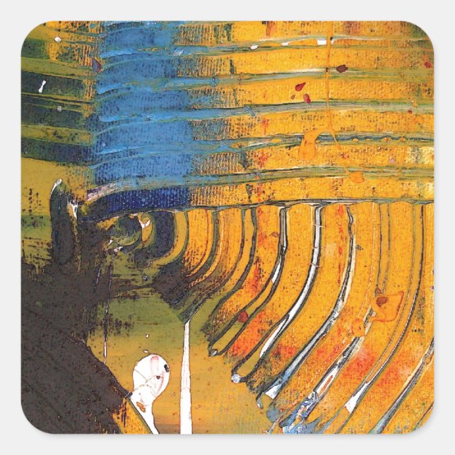 Abstract Art Square Sticker (Front)
