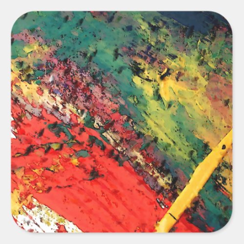Abstract Art Square Sticker