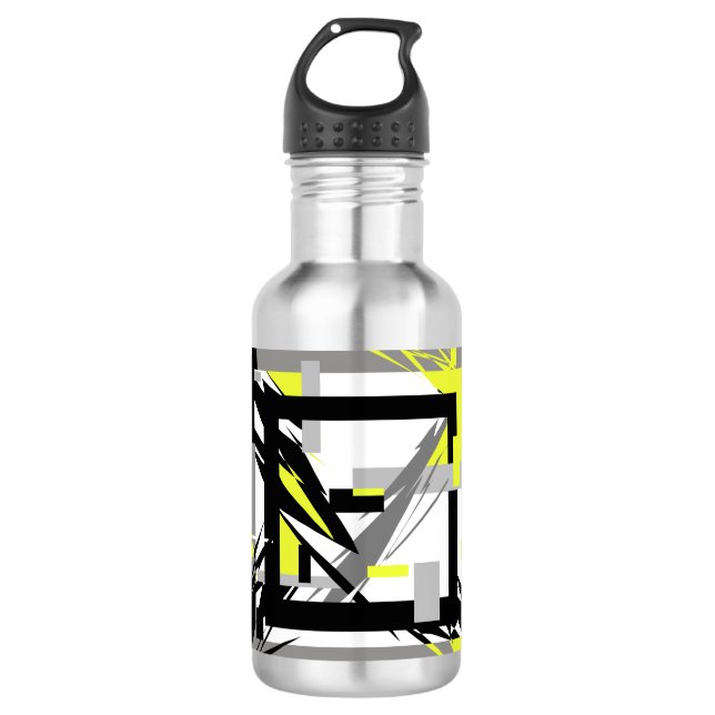 Abstract Art Stainless Steel Water Bottle (Front)