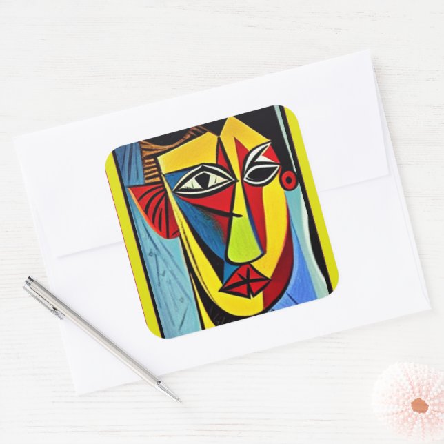 Abstract Art Sticker (Envelope)