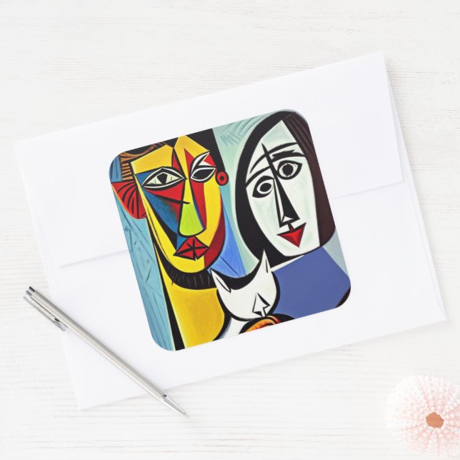 Abstract Art Sticker (Envelope)