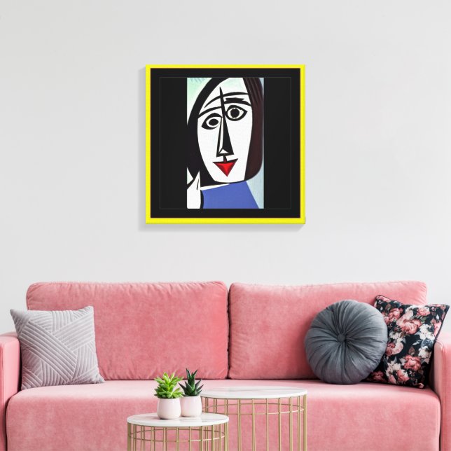 Abstract Art Stretched Canvas Print (Insitu(LivingRoom))