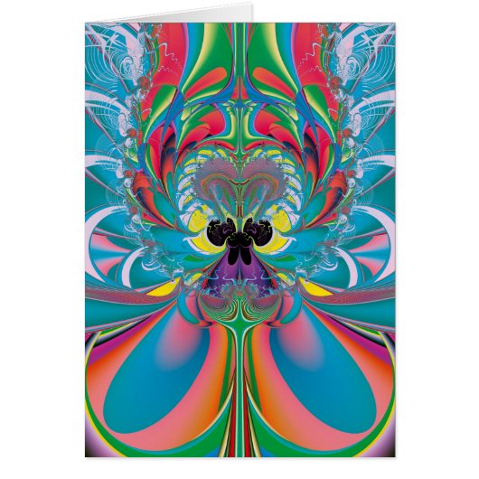 Abstract Art Summer Butterfly Cards (Front)