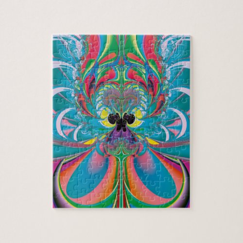 Abstract Art Summer Butterfly Jigsaw Puzzle