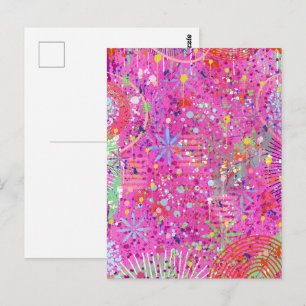 Abstract Art: Summertime Dreams Postcard