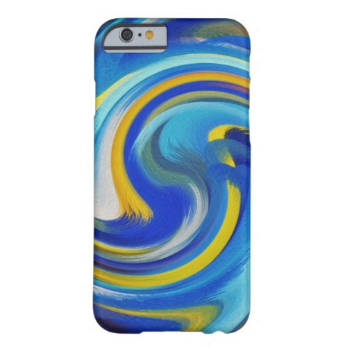 Abstract Art Swirl Colorful Paint Background 17 Barely There iPhone 6 Case