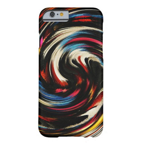 Abstract Art Swirl Colorful Paint Background 24 Barely There iPhone 6 Case