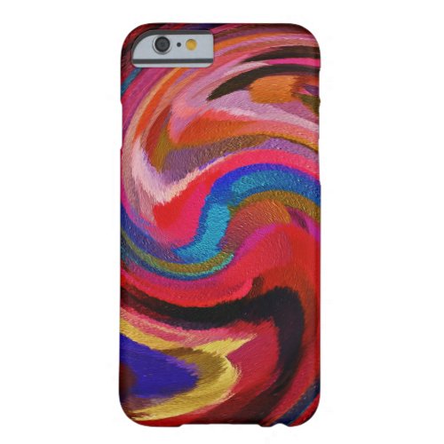 Abstract Art Swirl Colorful Paint Background 27 Barely There iPhone 6 Case