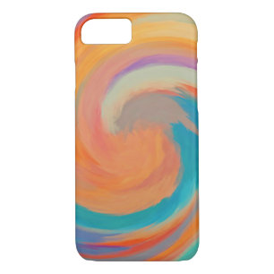 Abstract Art Swirl Colorful Paint Background iPhone 8/7 Case