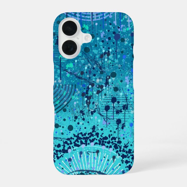 Abstract Art: Symphony on the Sea iPhone Case (Back)
