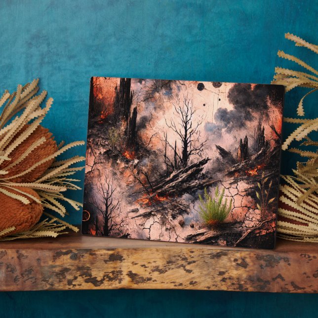 Abstract Art Tabletop Plaque (Side)